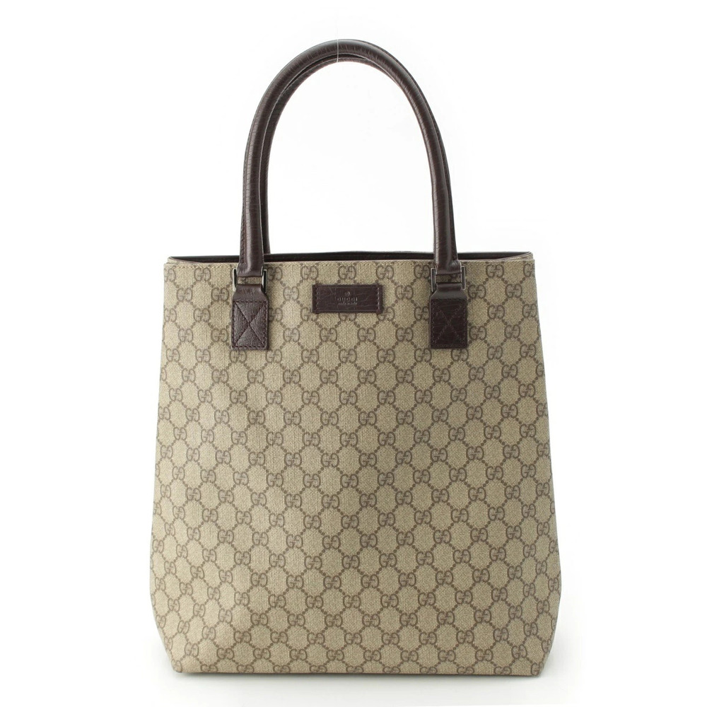 Gucci GG Supreme Tote Bag Brown